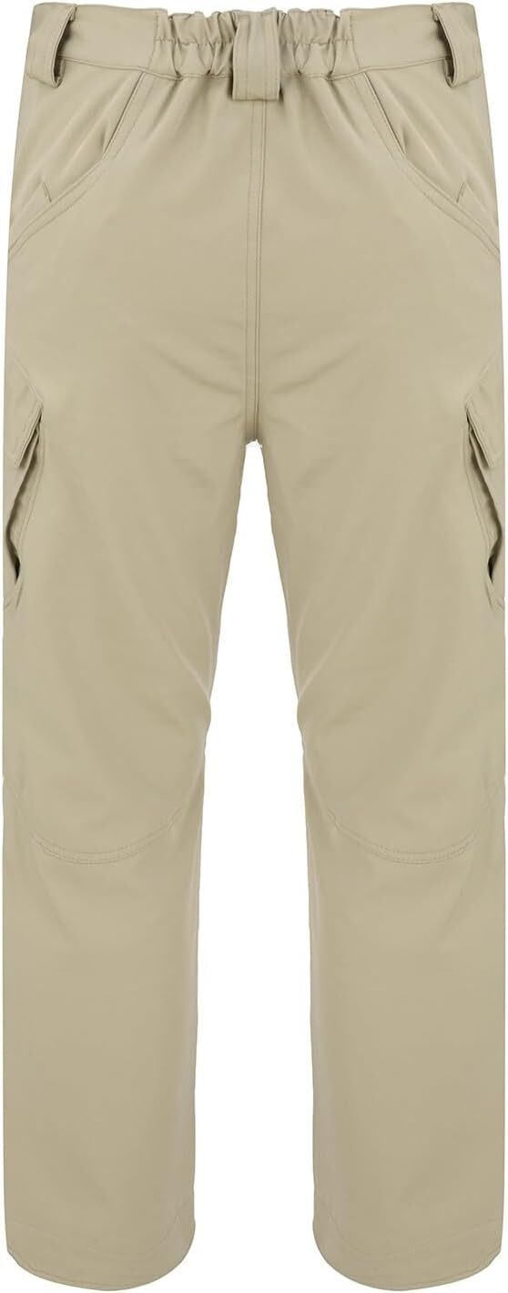 Men Tactical Pants Baggy Outdoor Waterproof Hiking Work Pants Water Resistant Multi Pockets Wild Cargo Pants