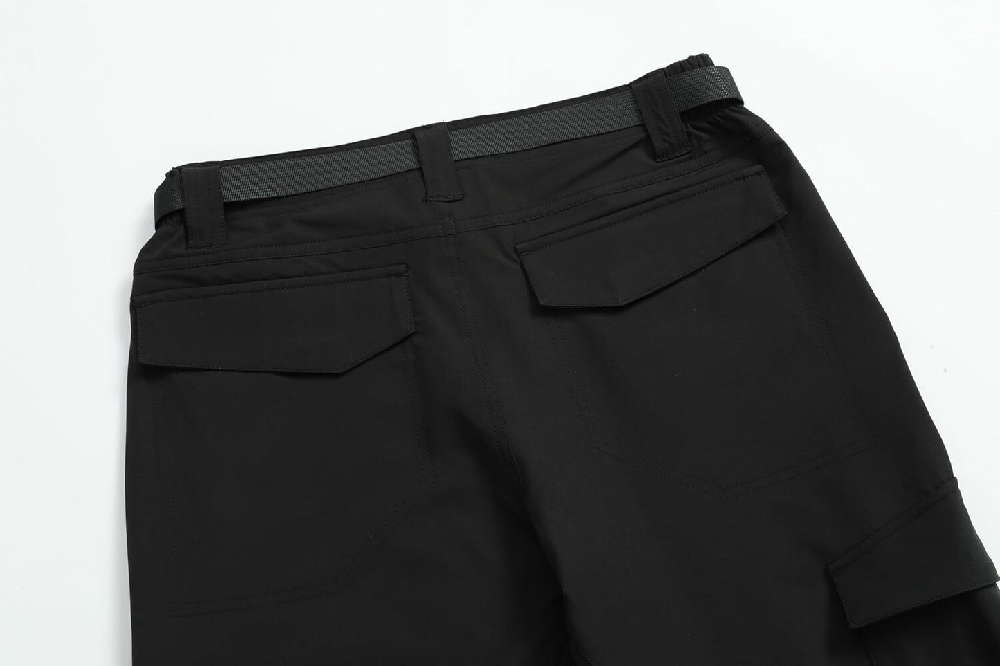 Men's Lightweight Cargo Pants Waterproof Quick Dry Tactical Pants Outdoor Hiking Pants with Belt