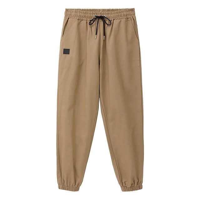 Men's Solid Color Casual Outdoor Sweatpants With Pocket and Drawstring