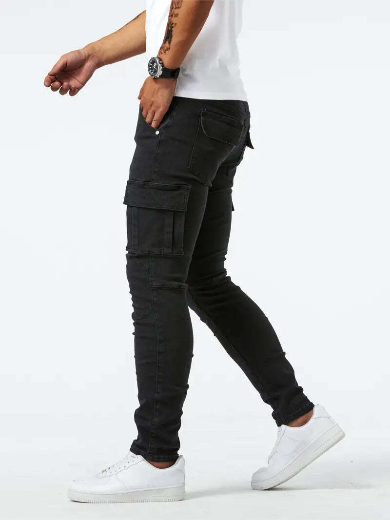 BNAGEROW - STRETCH CARGO JEANS