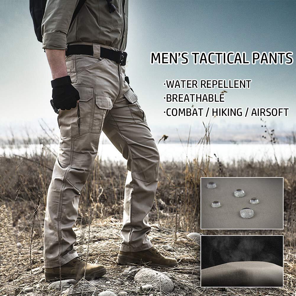 Men's Ripstop Work Pants,Water Resistant Outdoor Tactical Pants