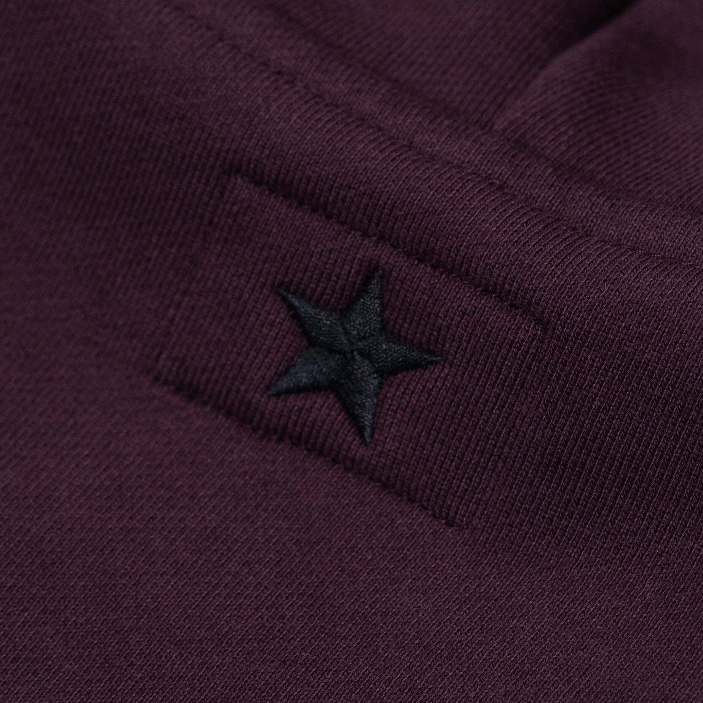 BNAGEROW - TWO WAY ZIP HOODIE - Oxblood