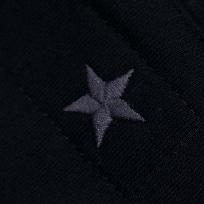 BNAGEROW - Heavyweight Black Fleece Pullover Hoodie