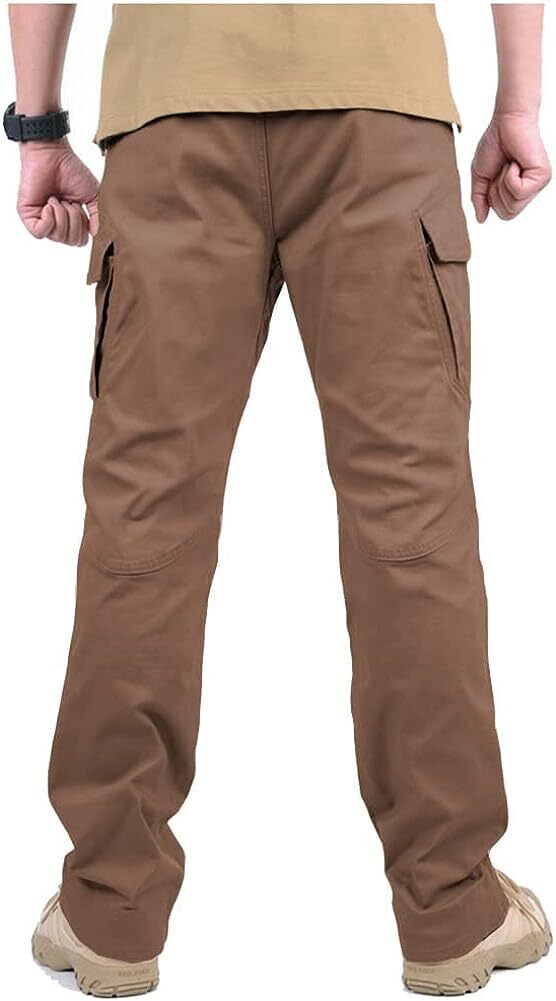 Men's Assault Tactical Pants Lightweight Cotton Outdoor Military Combat Cargo Trousers