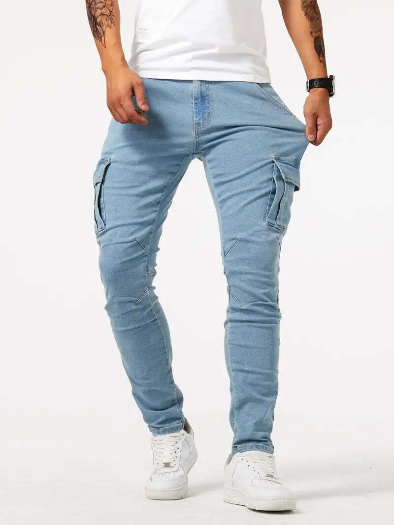 BNAGEROW - STRETCH CARGO JEANS