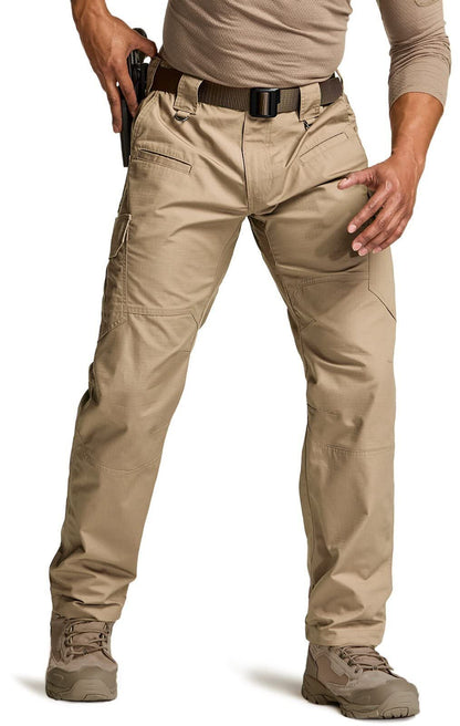 Men's Tactical Pants, Water Resistant Ripstop Cargo Pants