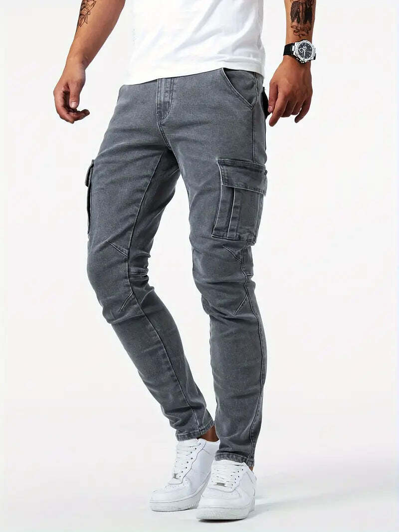BNAGEROW - STRETCH CARGO JEANS