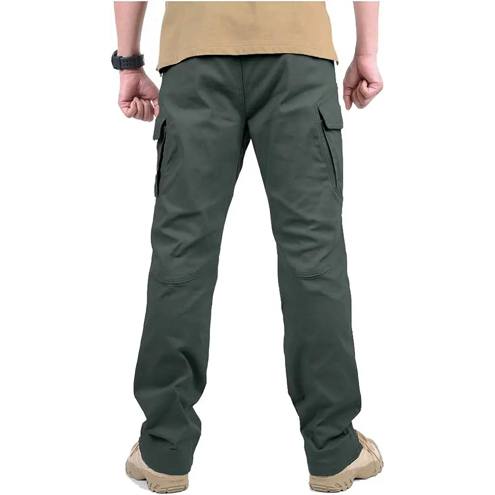 Men's Assault Tactical Pants Lightweight Cotton Outdoor Military Combat Cargo Trousers