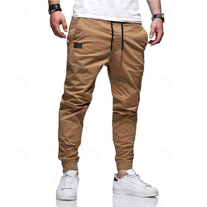 Men's Solid Color Casual Outdoor Sweatpants With Pocket and Drawstring