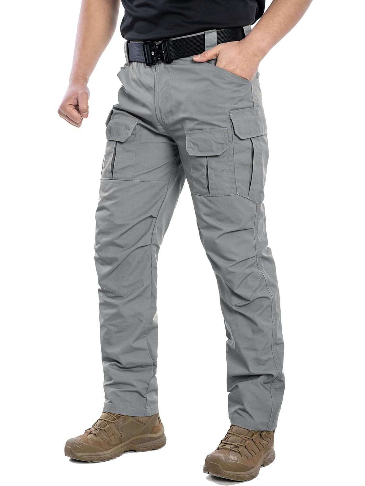 Men's Ripstop Work Pants,Water Resistant Outdoor Tactical Pants