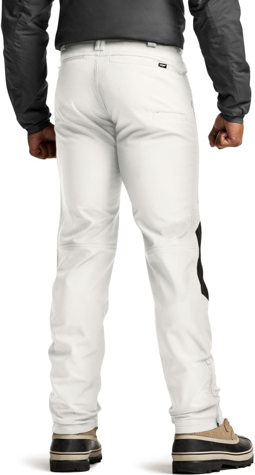 Men's Winter Waterproof Tactical Pants, Softshell Fleece Lined Snow Ski Cargo Pants
