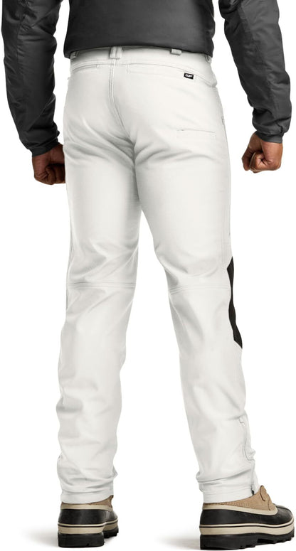 Men's Winter Waterproof Tactical Pants, Softshell Fleece Lined Snow Ski Cargo Pants