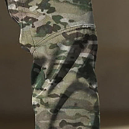 Men Tactical Pants Baggy Outdoor Waterproof Hiking Work Pants Water Resistant Multi Pockets Wild Cargo Pants