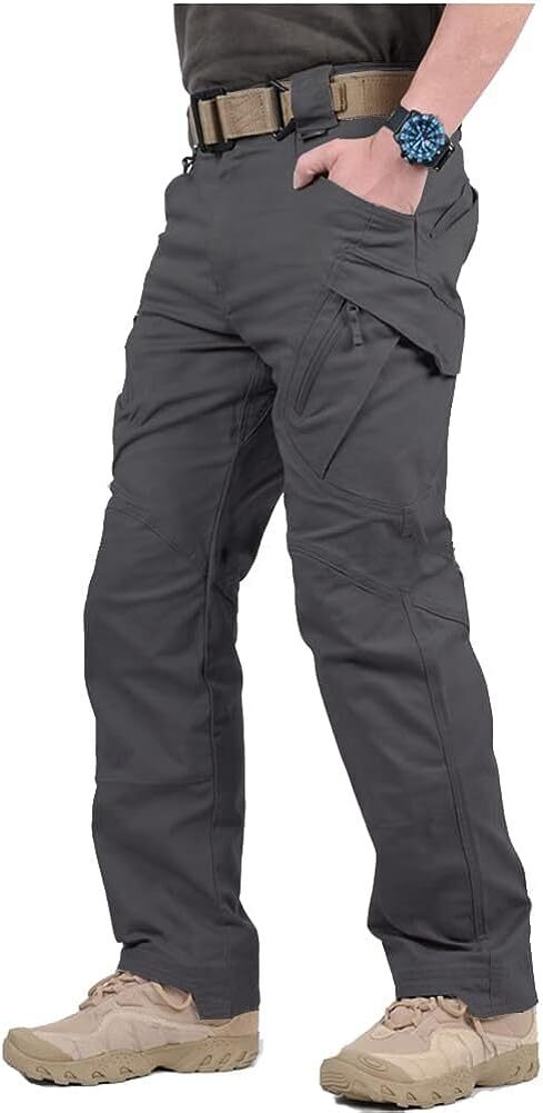 Men's Assault Tactical Pants Lightweight Cotton Outdoor Military Combat Cargo Trousers