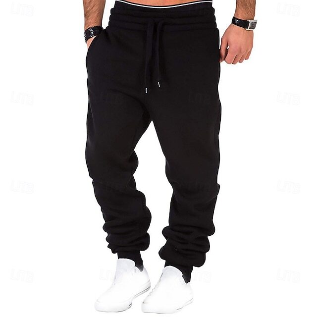 Mens 7 Pack Fleece Workout Jogger Sweatpants With Pocket and Drawstring Size S-3XL