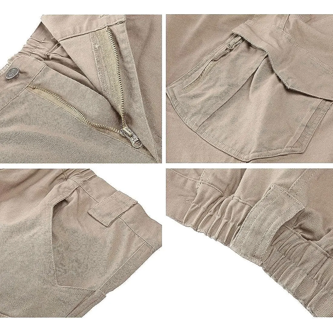Men's Assault Tactical Pants Lightweight Cotton Outdoor Military Combat Cargo Trousers