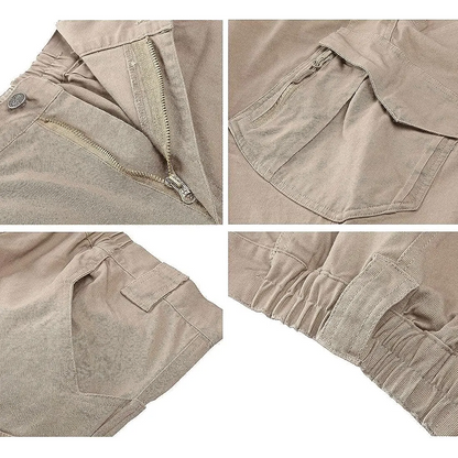 Men's Assault Tactical Pants Lightweight Cotton Outdoor Military Combat Cargo Trousers