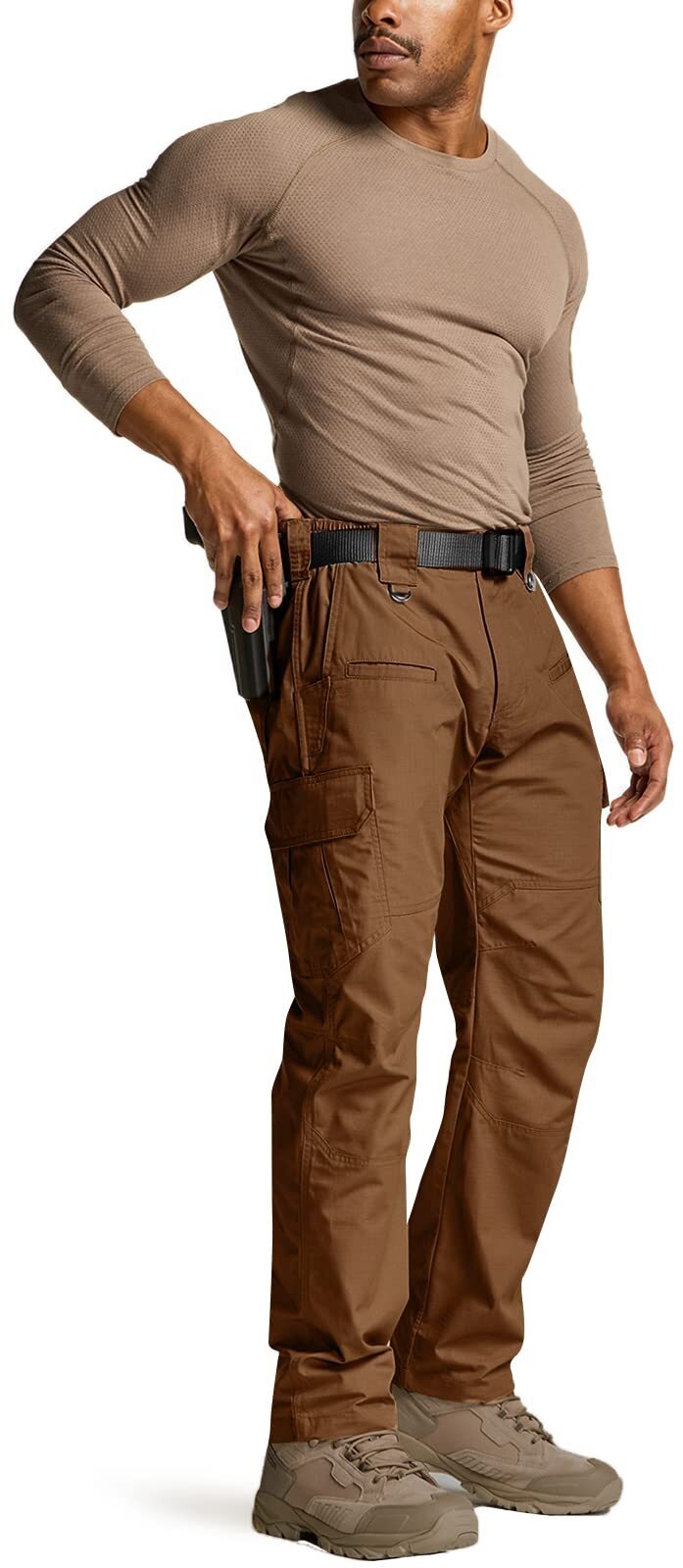 Men's Tactical Pants, Water Resistant Ripstop Cargo Pants