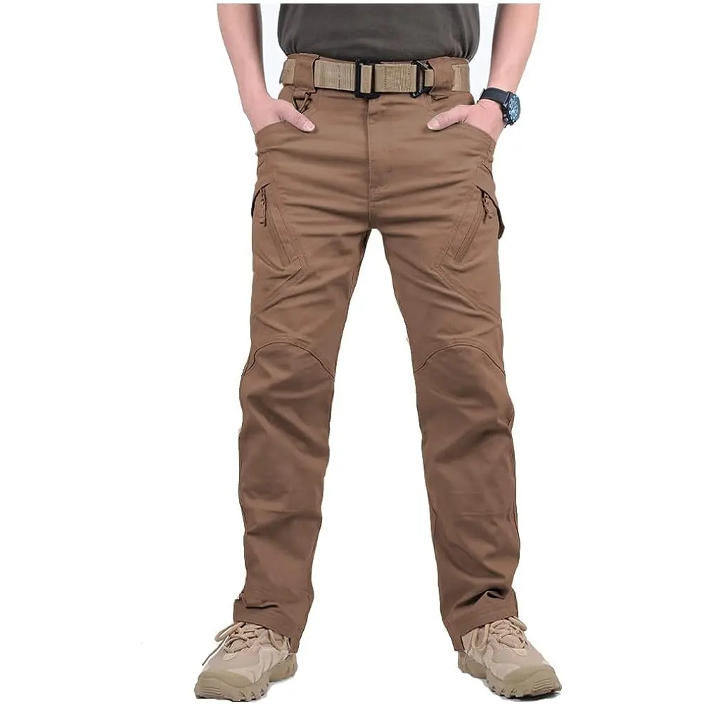 Men's Assault Tactical Pants Lightweight Cotton Outdoor Military Combat Cargo Trousers
