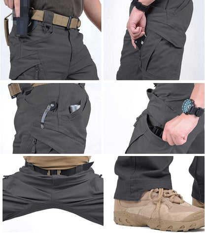 Men's Assault Tactical Pants Lightweight Cotton Outdoor Military Combat Cargo Trousers