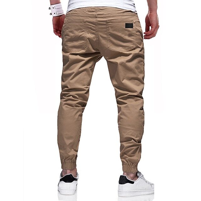 Men's Solid Color Casual Outdoor Sweatpants With Pocket and Drawstring