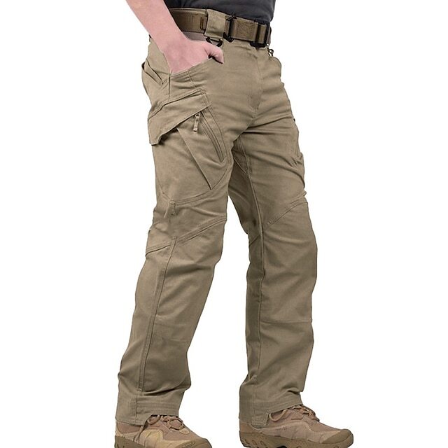 Men's Multi-Pocket Solid Color Cargo Pants