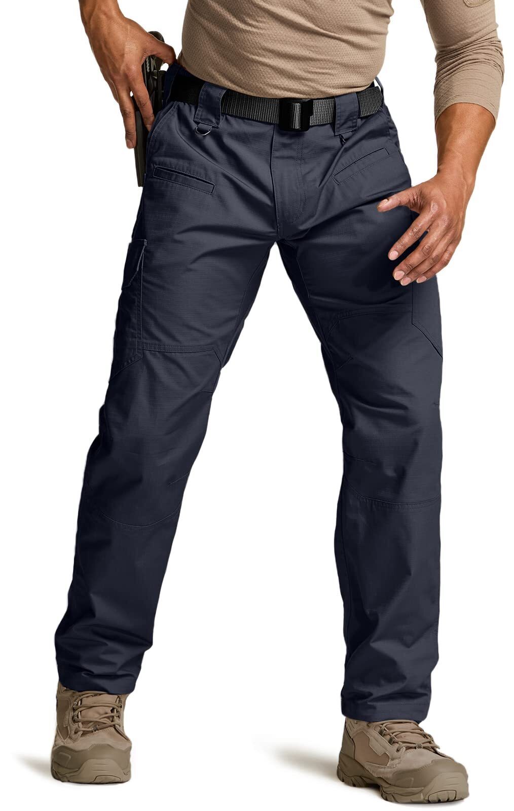Men's Tactical Pants, Water Resistant Ripstop Cargo Pants