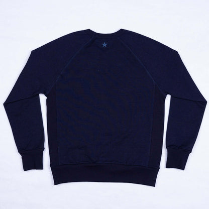 BNAGEROW - Raw Indigo Crew Sweatshirt