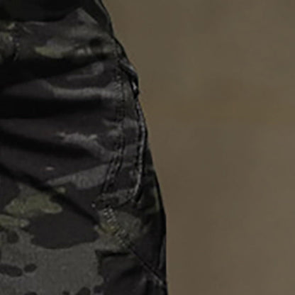 Men Tactical Pants Baggy Outdoor Waterproof Hiking Work Pants Water Resistant Multi Pockets Wild Cargo Pants
