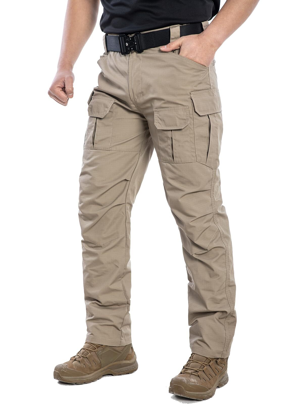 Men's Ripstop Work Pants,Water Resistant Outdoor Tactical Pants