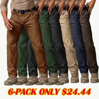 Men's Tactical Pants, Water Resistant Ripstop Cargo Pants