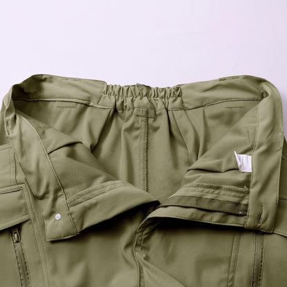 Men Tactical Pants Baggy Outdoor Waterproof Hiking Work Pants Water Resistant Multi Pockets Wild Cargo Pants