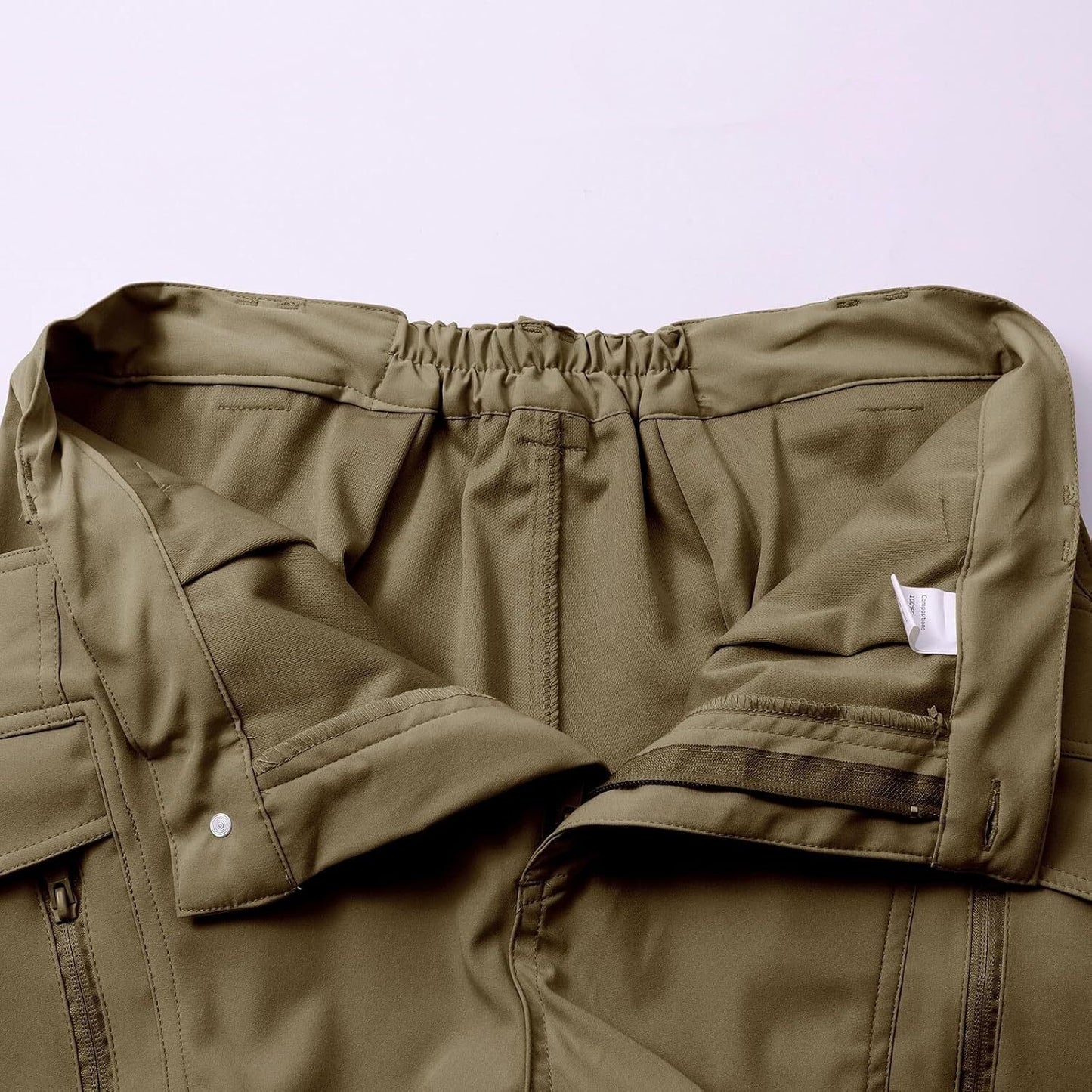 Men Tactical Pants Baggy Outdoor Waterproof Hiking Work Pants Water Resistant Multi Pockets Wild Cargo Pants