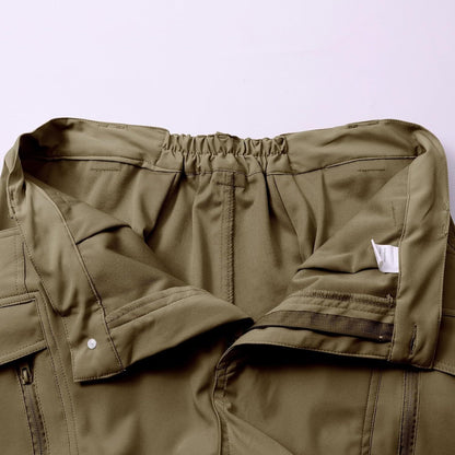 Men Tactical Pants Baggy Outdoor Waterproof Hiking Work Pants Water Resistant Multi Pockets Wild Cargo Pants